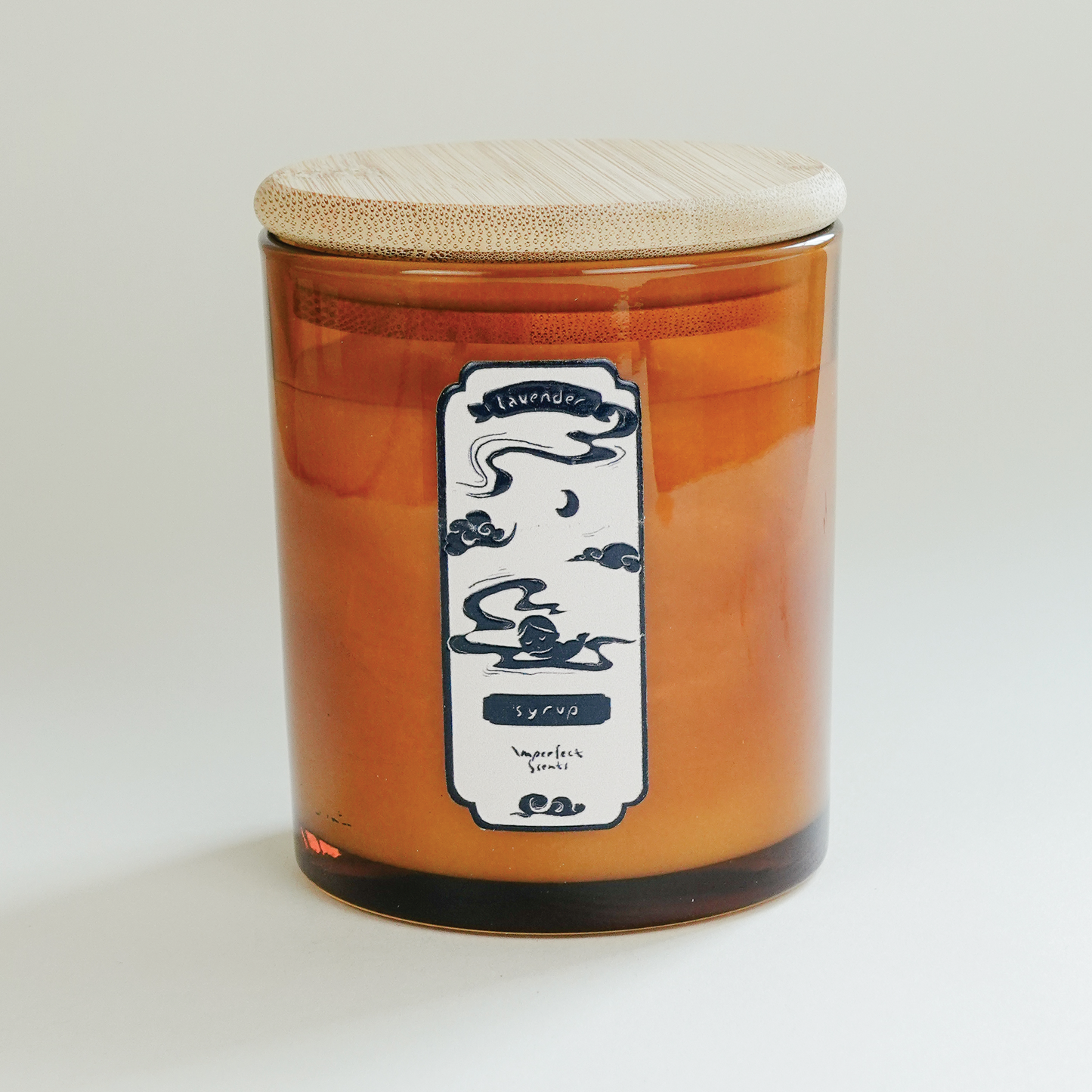 Lavender Syrup Candle (calm, ready to ship)