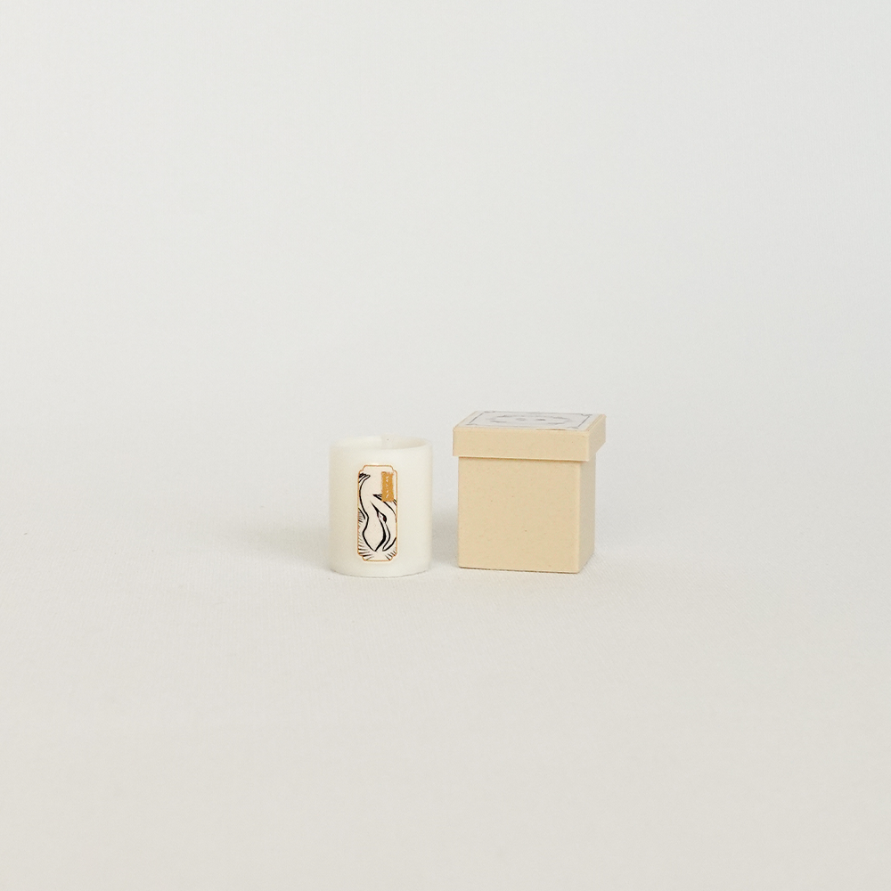 Candle and Box Figurine