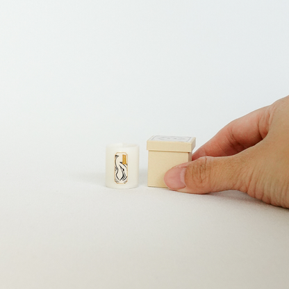 Candle and Box Figurine