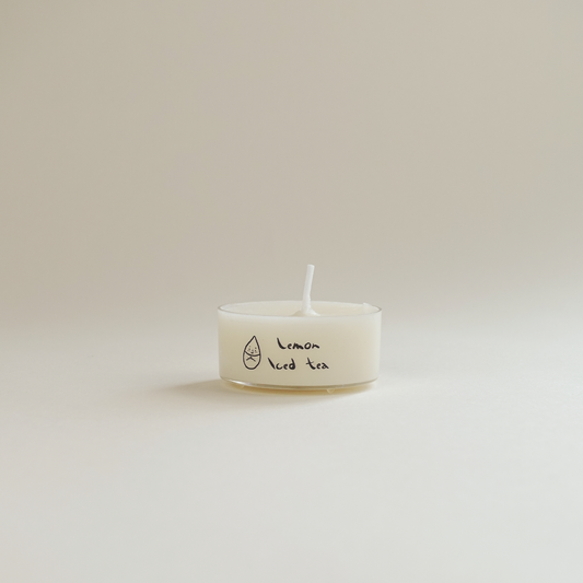 Lemon Iced Tea Tea Light Candle (cleansing, test kitchen)